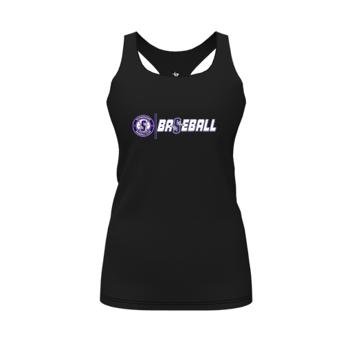 [FT0TRBBK-FYS-LOGO1] Decker Racerback Tank Top (Female Youth S, Black, Logo 1)