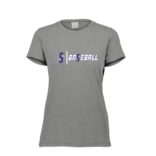 [FTSCUBGY-FAXS-LOGO2] Decker Women's Tri-Blend T-Shirt - Short Sleeve (Female Adult XS, Gray, Logo 2)