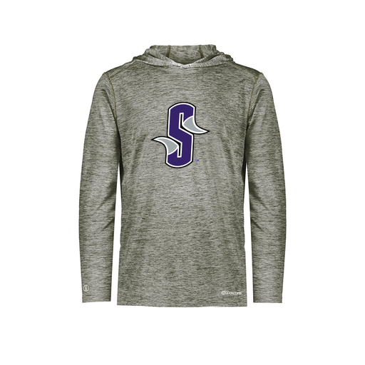 [FOLHCGGY-AS-LOGO3] Decker Men's Charge Hoodie (Adult S, Gray, Logo 3)